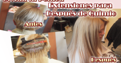 Como colocar extensiones en cabello muy corto